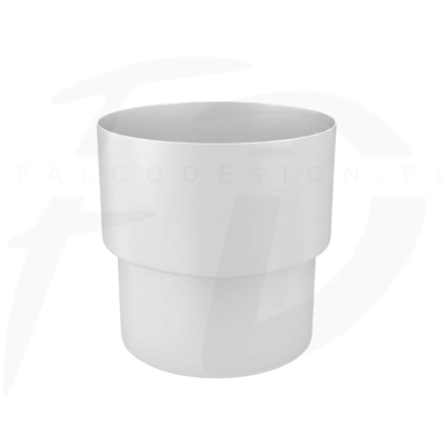 Złączka rury mufa stal Inguri  ⌀ 100 kolor biały RAL 9002